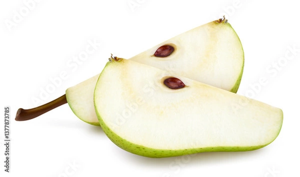 Obraz Pears isolated on white background clipping path