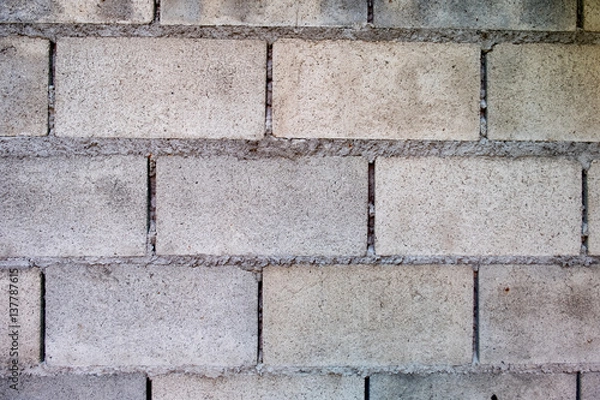 Fototapeta grey concrete block wall pattern