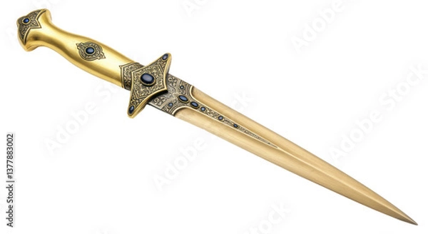 Fototapeta Isolated Golden Dagger