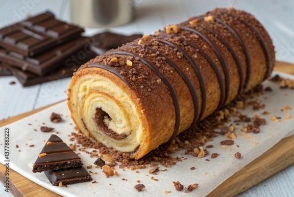 Obraz Chimney cake with chocolate