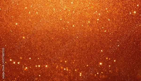 Fototapeta abstract blank orange glitter texture background shiny orange glitter background