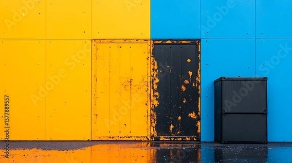 Fototapeta Colorful Building Exterior