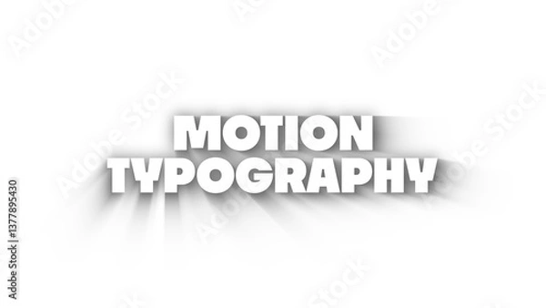 Obraz Motion Typography
