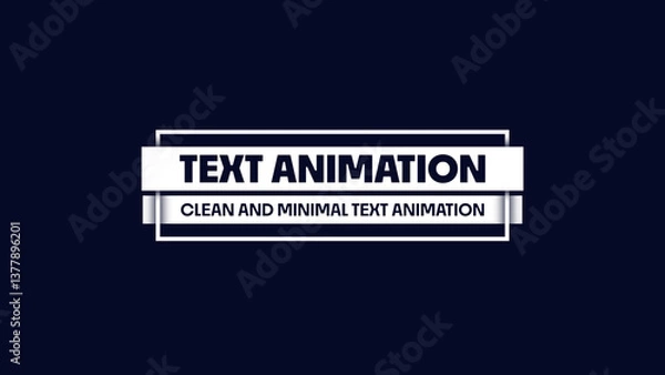 Fototapeta Text Animation