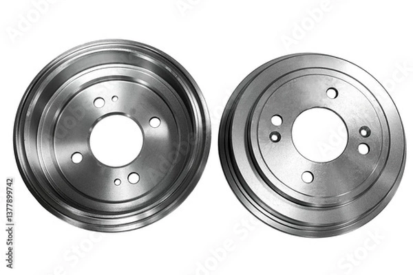 Obraz brake drum car on white background