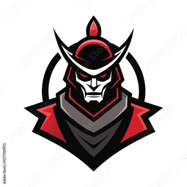 Fototapeta red devil head