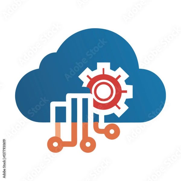 Fototapeta cloud computing concept