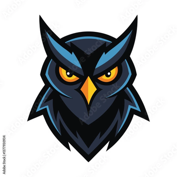 Obraz owl on white background