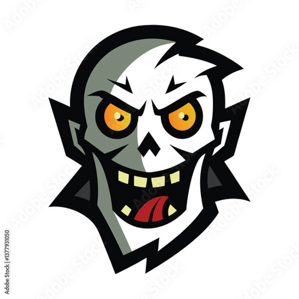 Obraz halloween monster skull