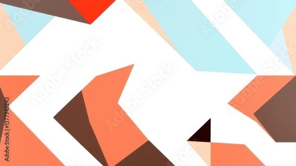 Obraz angular background elements