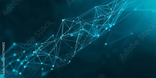 Obraz Blue data abstract background