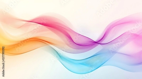 Fototapeta Colorful Abstract Waves Background. (21)