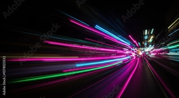 Obraz motion blur background with lines and highlights