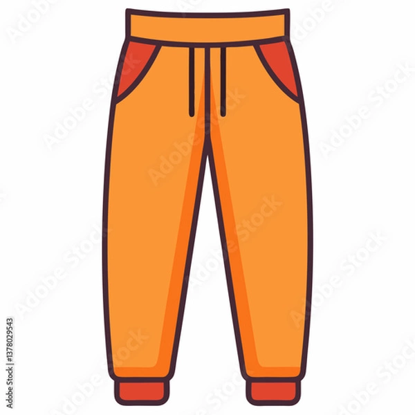 Fototapeta comfy elastic waist jogger pants