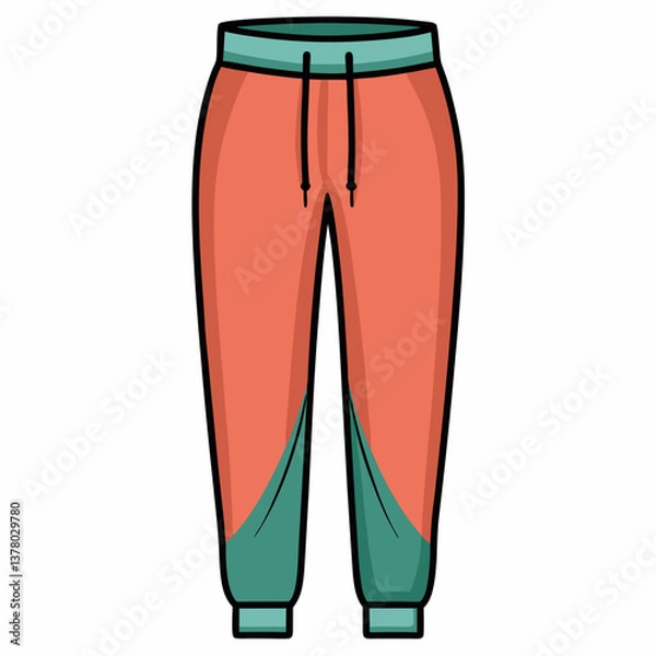 Fototapeta comfy elastic waist jogger pants