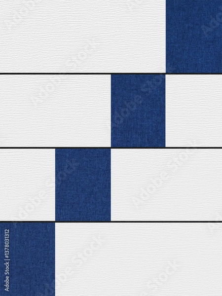 Obraz Abstract geometric composition with colored rectangles. Collage.