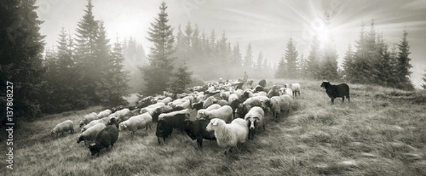 Obraz duch starożytności w górach