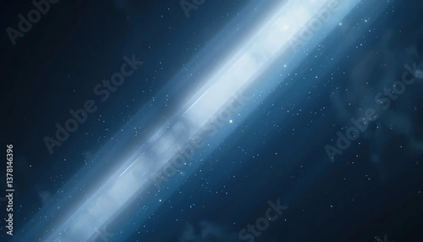 Obraz Celestial event shooting star phenomenon night sky digital art cosmic environment wide-angle view astrophysics concept