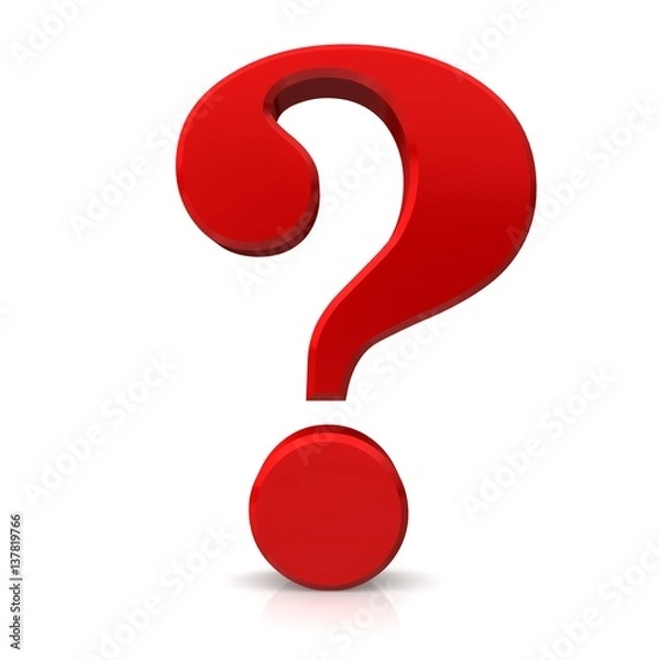 Fototapeta question mark point interrogation colored symbol business large 6