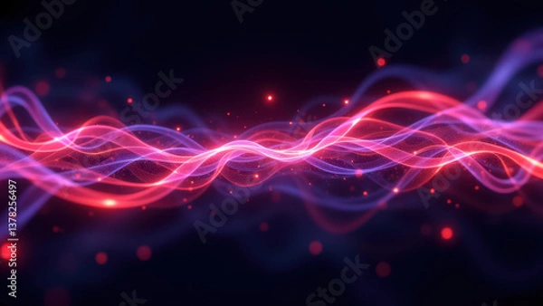 Fototapeta A dynamic abstract background with vibrant colors, energy waves, and a futuristic vibe.