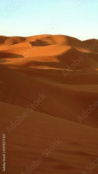 Obraz Majestic Desert Sand Dunes at Sunset Merzouga Erg Chebbi of Morocco