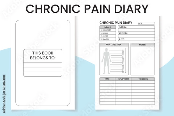 Obraz Chronic Pain Diary Log Book Interior Design