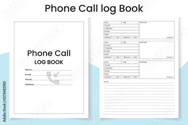 Obraz Phone Call log Book interior design
