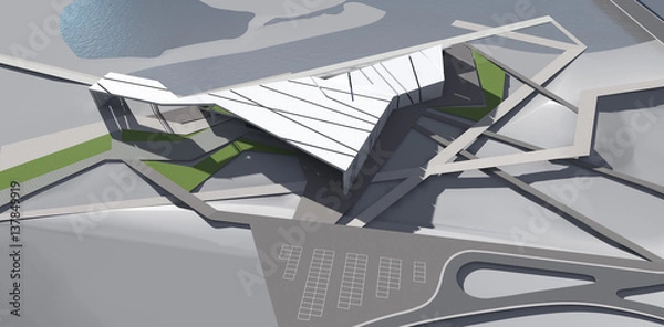 Obraz 3D rendering of building