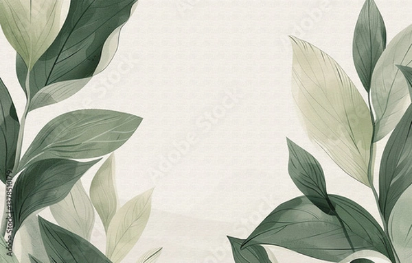 Fototapeta Fashion art background wall, decorative painting combination, golden elements, geometric texture color art painting, abstract watercolor painting
