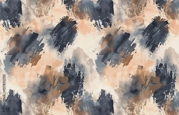 Fototapeta Fashion art background wall, decorative painting combination, golden elements, geometric texture color art painting, abstract watercolor painting

