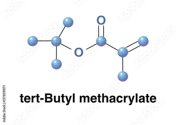 Obraz Tert-Butyl Methacrylate Organic Compound, Common Monomer For Preparation Of Polymers