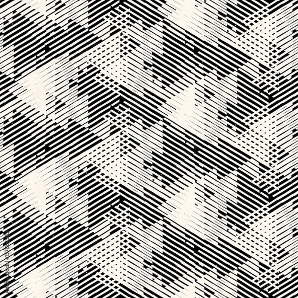 Fototapeta Geometric pattern with striped triangles