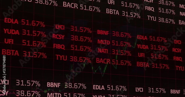 Obraz Image of statistics and financial data processing