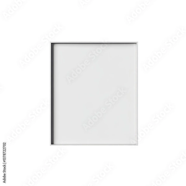 Fototapeta Minimalist Design Frame isolated on white background