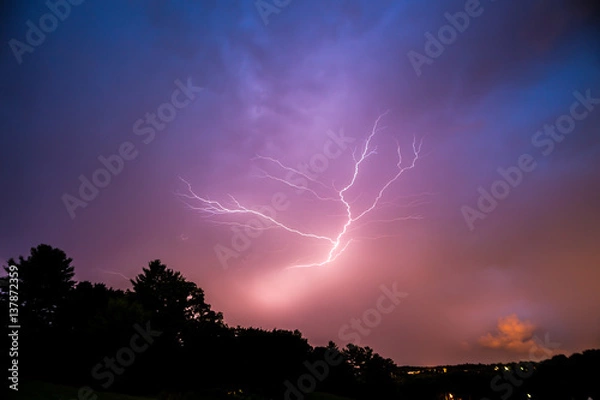 Fototapeta Lightning above