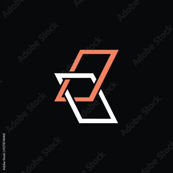 Obraz Abstract vector k letter design
