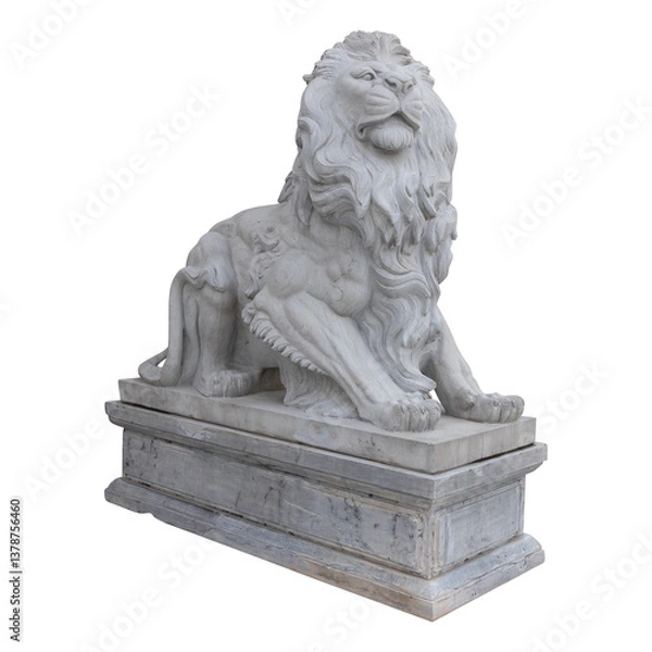 Fototapeta stone lion statue