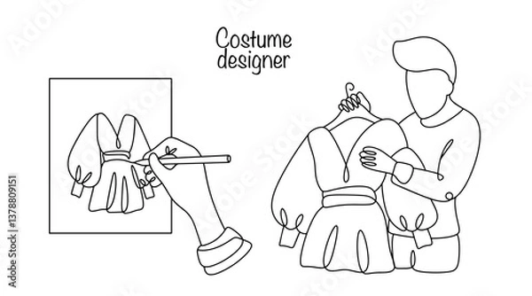 Obraz Costume designer