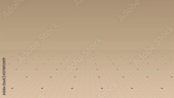 Fototapeta Perspective blueprint grid with a fading horizon. Vector illustration of a technical wireframe design for engineering, architecture, or futuristic UI concepts