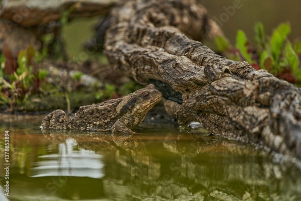 Obraz zapo común o zapo europeo (Bufo bufo)