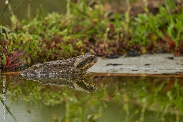 Obraz  zapo común o zapo europeo (Bufo bufo)
