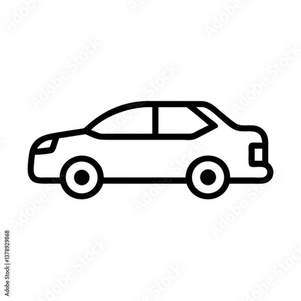 Fototapeta Lined icon