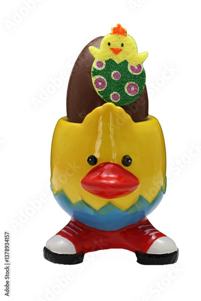 Obraz Un canard pascal et son oeuf