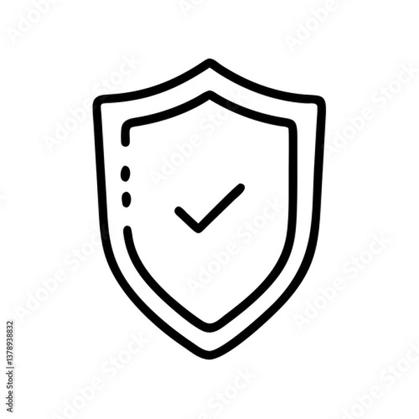 Fototapeta Shield Protect Icon