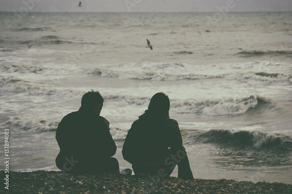 Obraz Couple on the beach