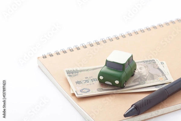 Obraz 車のローン　自動車保険