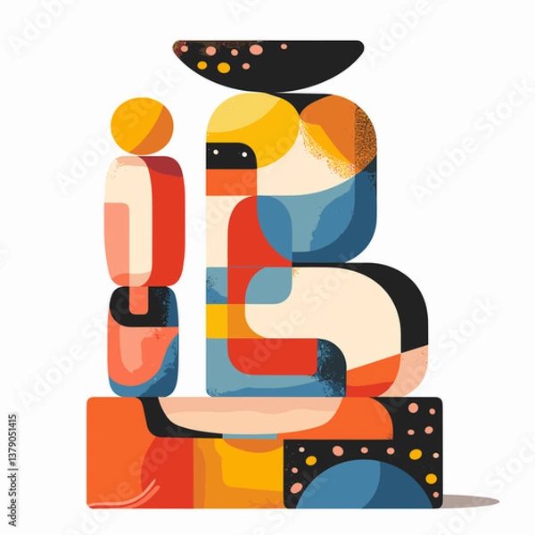 Obraz vector illustration of an abstract design