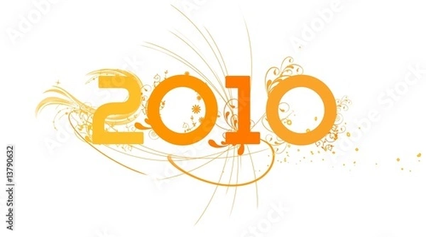 Obraz 2010 orange fleurs