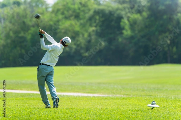Obraz Golf Swing Isolated