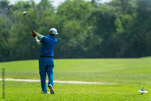 Obraz Huśtawka Golf Na Białym Tle